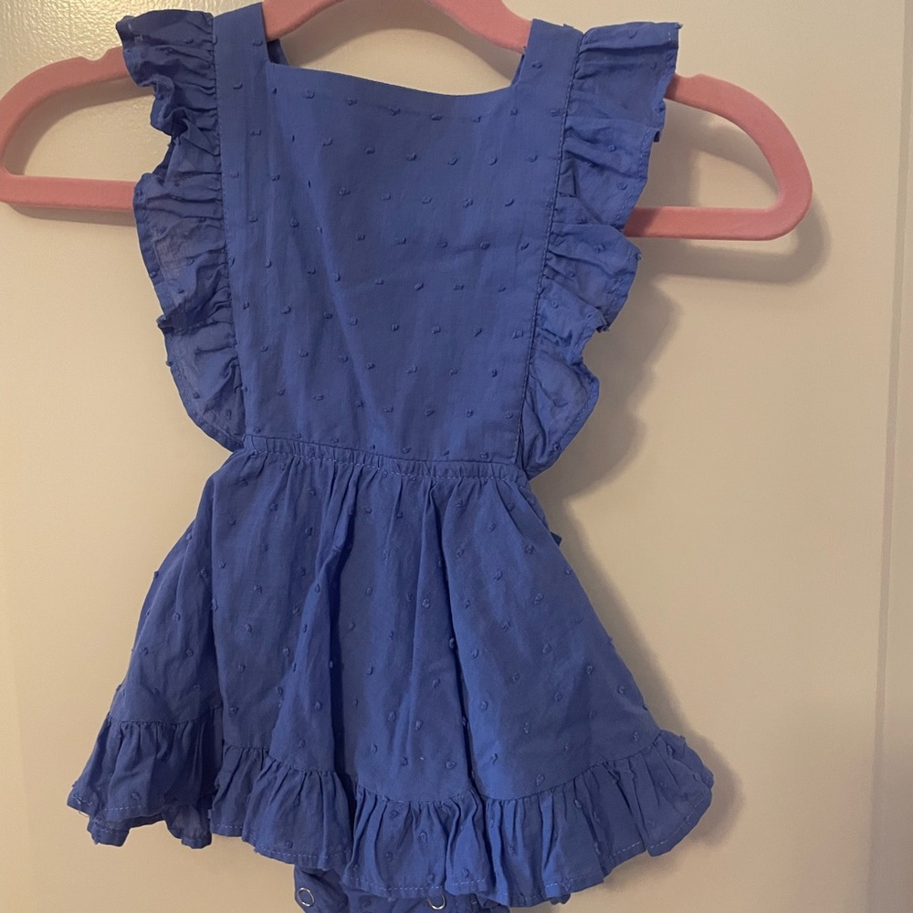 12-18mo blue Numi Pinafore Dress